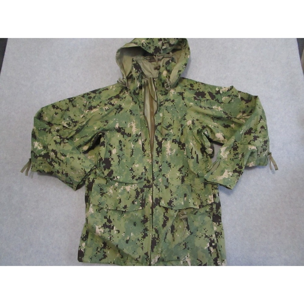 US Navy Type III Working Parka AOR2 Digital Camo Military Jacket X-Small Short